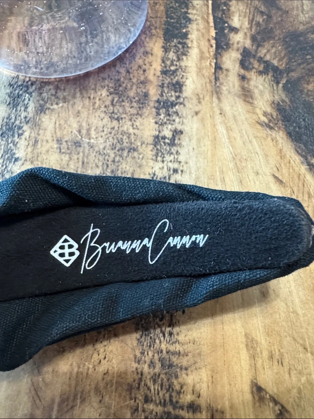 Brianna Cannon Black Jeweled Knot Headband with Multicolor Crystal Accents